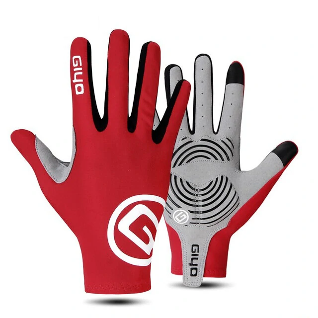 (image for) Giyo Wind Breaking Cycling Full Finger Gloves Touch Screen Anti-slip Bicycle Fabric Mittens MTB Road Bike Long Glove